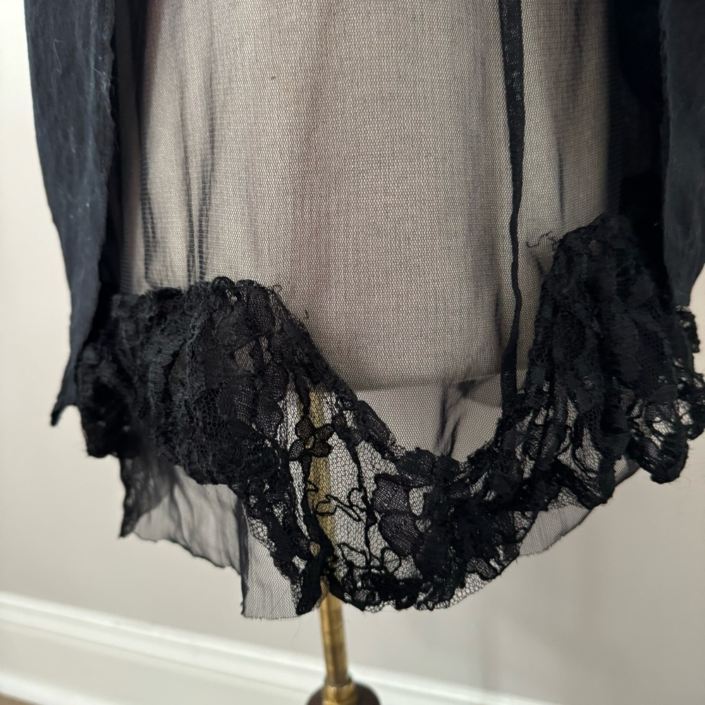 Free People Embroidered Trapeze Mini Dress Keyhole Back Small - Picture 14 of 14